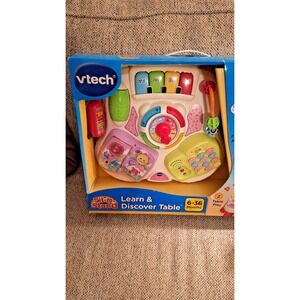 NEW vTech Sit-to-Stand Learn & Grow Discover Activity Table for Baby 6-36m Teal